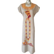 Beige Nefertiti Galabeya - Egyptian Dress